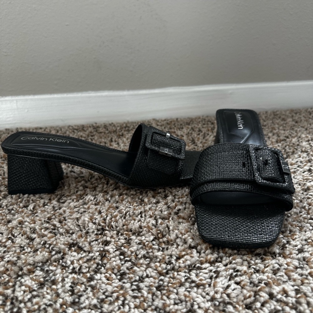 Calvin Klein Women's Ariella Black Wedge Heel - Picture 4 of 4